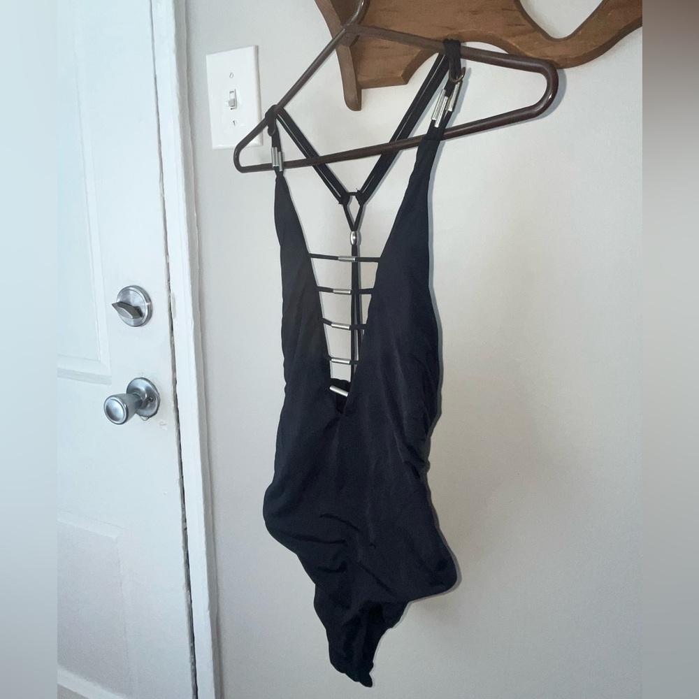 Black One Piece Bathing Suit!